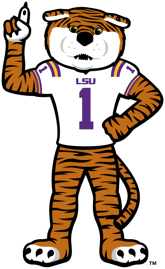 LSU Tigers 2013-Pres Mascot Logo v2 diy DTF decal sticker